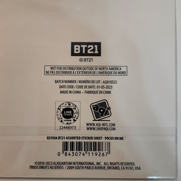 BT21 Sticker Sheet NWT *FREE with any other BT21 purchase* - Picture 3 of 5